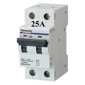 Mcb 2 tép 25a panasonic
