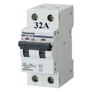Mcb 2 tép 32a panasonic