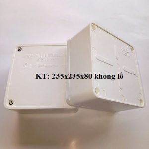 Hộp Nối Dây 235x235x80 không lỗ Sino