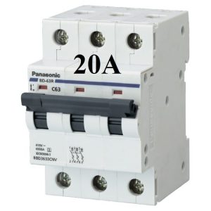 MCB 3P 20a Panasonic