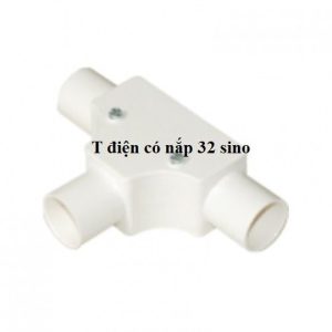 Cút chữ T 32 Sino có nắp